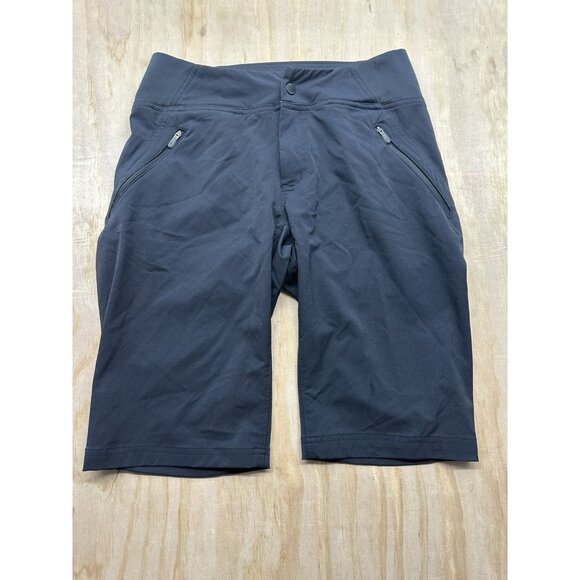 Columbia Black Nylon Bermuda Shorts Size 8 Stretch Hiking Outdoor Women’s - Picture 1 of 5